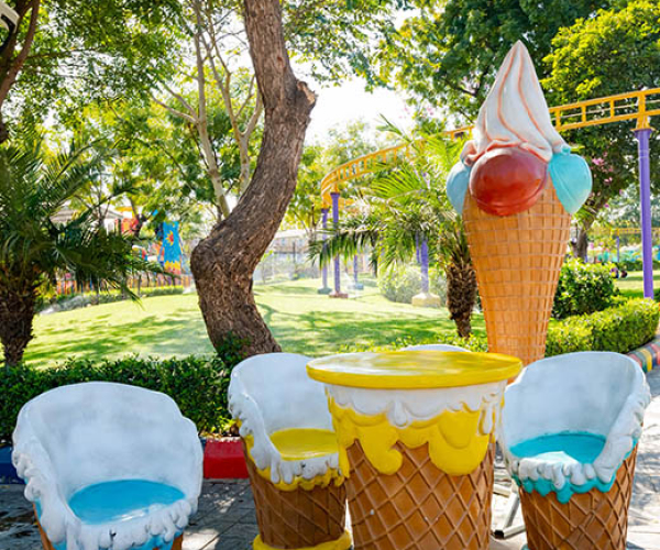 other attractions - ice cream seating